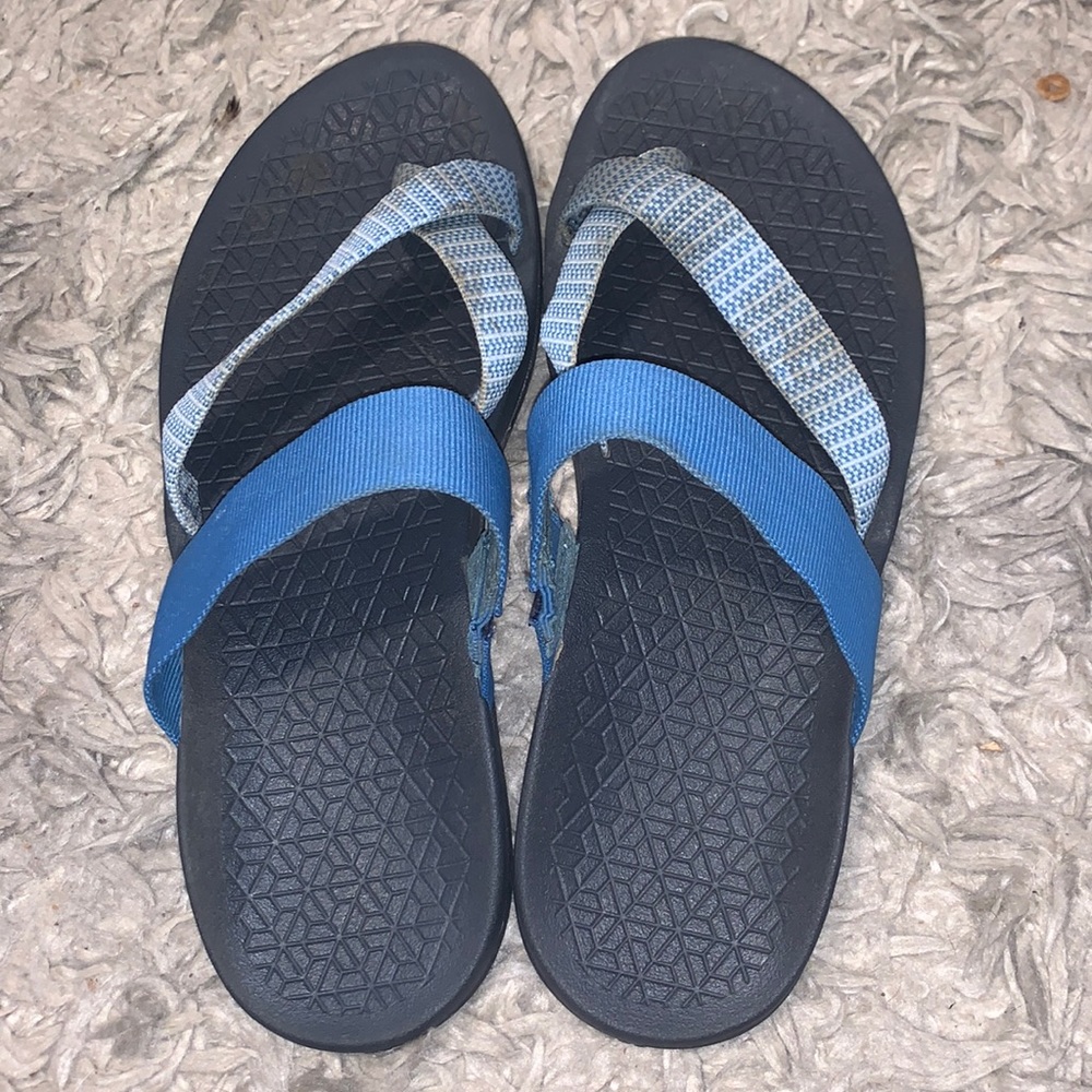 Chaco Tetra Cloud Sandals Bluebell Eclipse Blue Womens Size 9